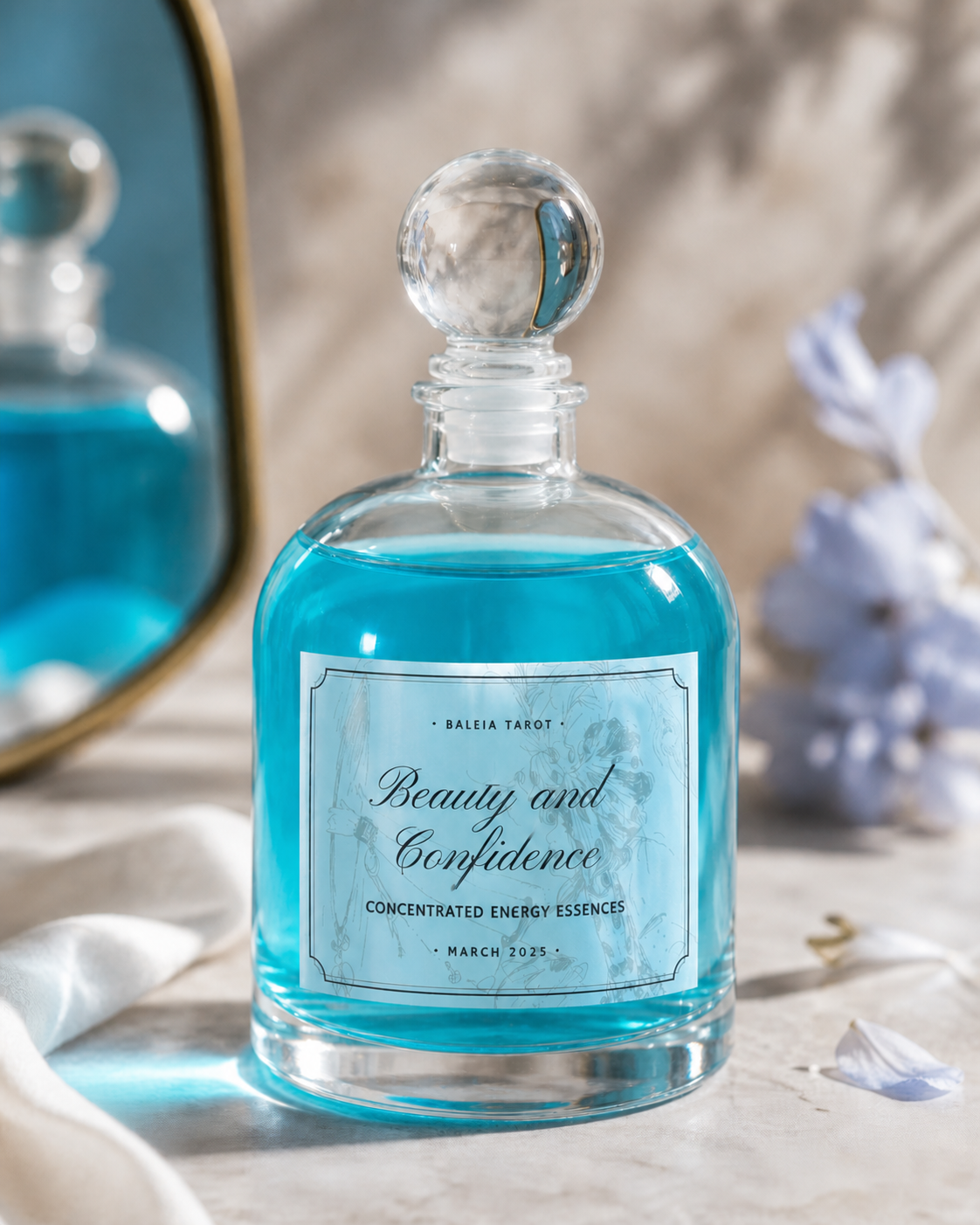 Baleia Beauty and Confidence 自信容光能量靈液,藍色滴露玻璃瓶產品照片
